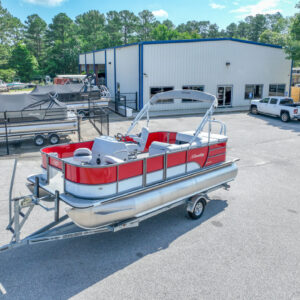 Red - 2024 Bentley 200 Fish Pontoon w/ Mercury 115ELPT CT & Wesco Trailer