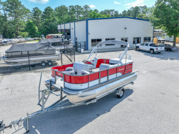 Red - 2024 Bentley 200 Fish Pontoon w/ Mercury 115ELPT CT & Wesco Trailer - Image 20