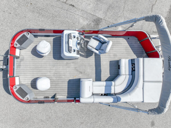 Red - 2024 Bentley 200 Fish Pontoon w/ Mercury 115ELPT CT & Wesco Trailer - Image 19