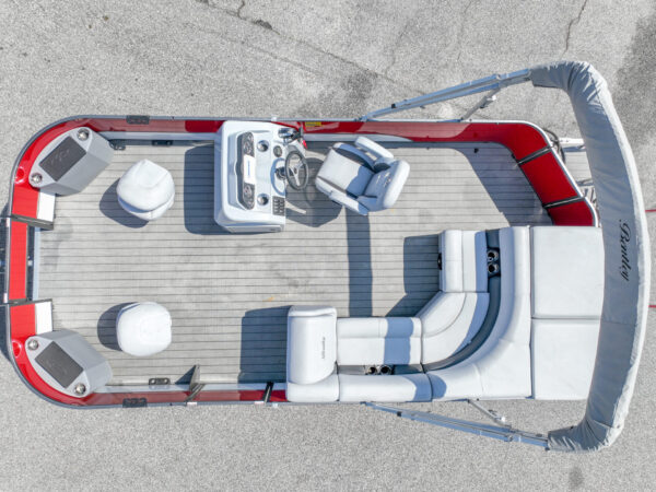 Red - 2024 Bentley 200 Fish Pontoon w/ Mercury 115ELPT CT & Wesco Trailer - Image 18