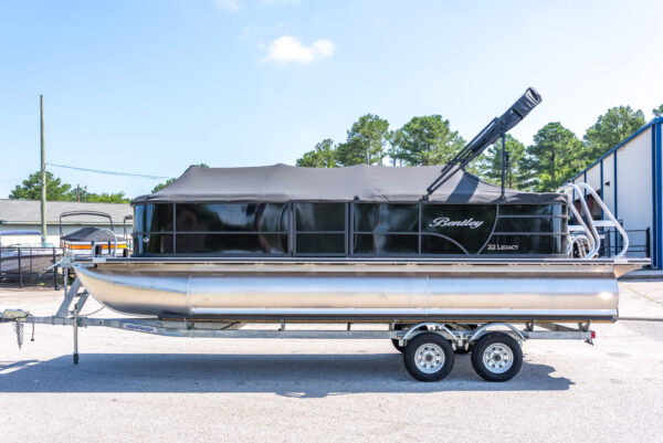 Black - 2024 Bentley Legacy 220 Cruise Pontoon w/ Mercury 115ELPT & Trailer - Image 7