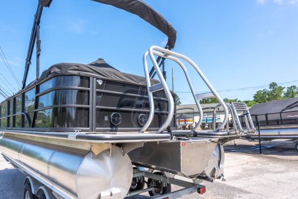 Black - 2024 Bentley Legacy 220 Cruise Pontoon w/ Mercury 115ELPT & Trailer - Image 6