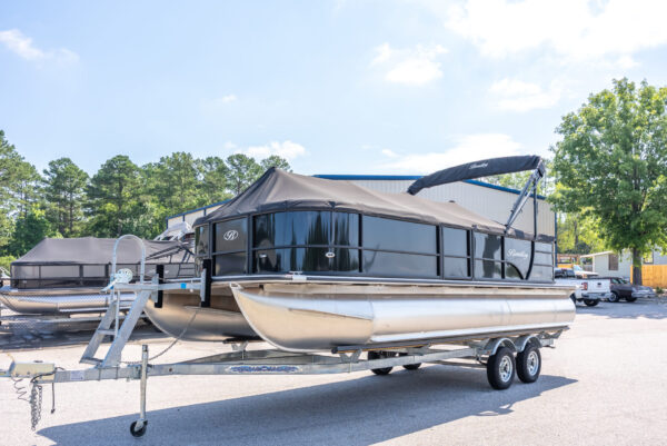 Black - 2024 Bentley Legacy 220 Cruise Pontoon w/ Mercury 115ELPT & Trailer - Image 4