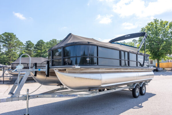 Black - 2024 Bentley Legacy 220 Cruise Pontoon w/ Mercury 115ELPT & Trailer - Image 3