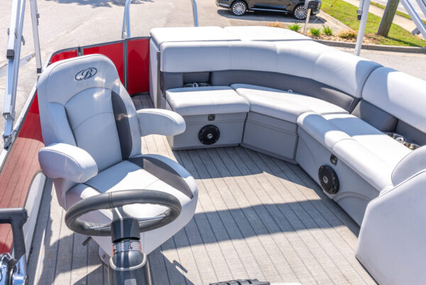 Red - 2024 Bentley 200 Fish Pontoon w/ Mercury 115ELPT CT & Wesco Trailer - Image 6