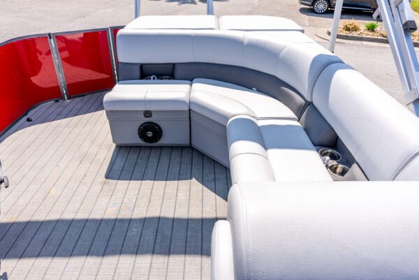 Red - 2024 Bentley 200 Fish Pontoon w/ Mercury 115ELPT CT & Wesco Trailer - Image 5