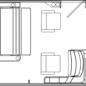 Blue - 2026 Bentley Legacy 223 Swingback Tri-toon w/ Mercury 150ELPT and Trailer
